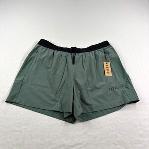 Nobull Shorts Mens XL Green Athletic Running Gym Training Lined Performance NEW